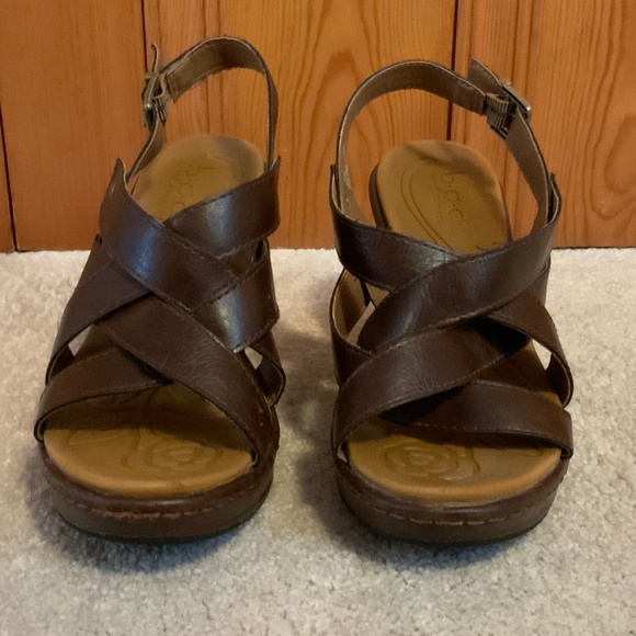boc Shoes - BOC Brown Wedge Sandals